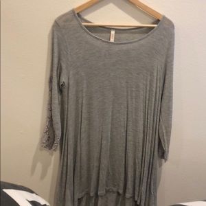 grey t-shirt dress